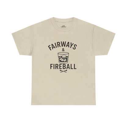 "Fairways & Fireball" - Men's Unisex Funny Golf Tee