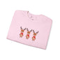 Festive Reindeer Crewneck Sweatshirt - Holiday Sweater, Retro Christmas Hoodie, Reindeer, Christmas Sweatshirt