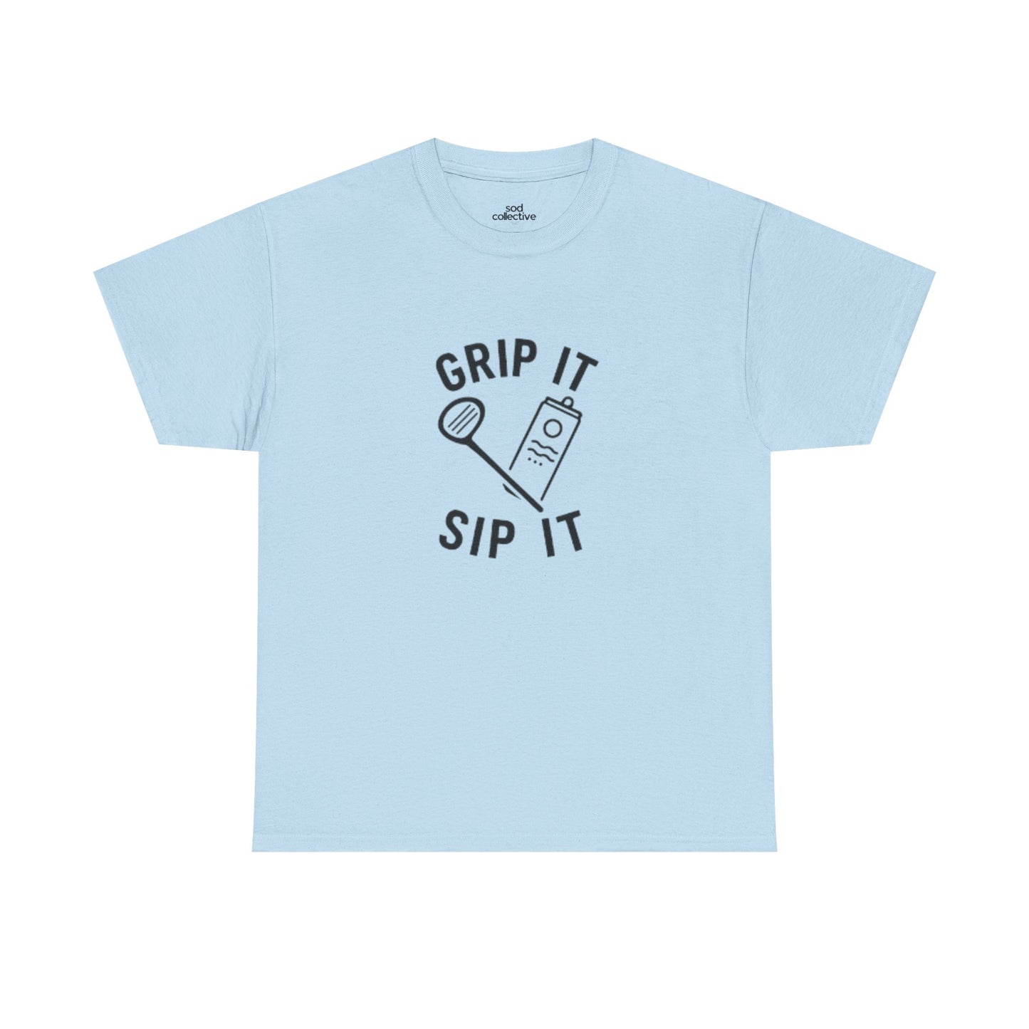 "Grip It Sip It" - Fun Golf Casual Vibe Unisex Tee