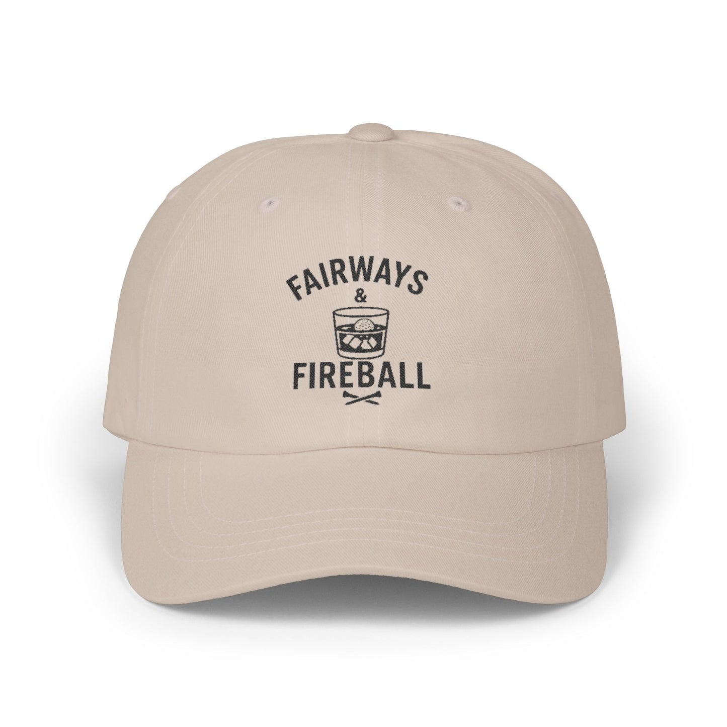 "Fairways & Fireball" Classic Golf Hat - Perfect for Golfers, Dads, Husbands, and More