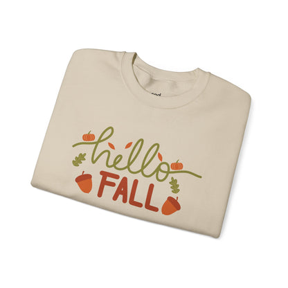 Happy Fall Crewneck Sweatshirt Cozy Autumn Fall Design
