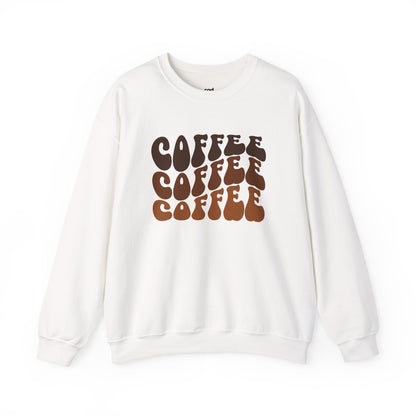 Coffee Coffee Coffee Crewneck Sweatshirt Cozy Style for Coffee Lovers
