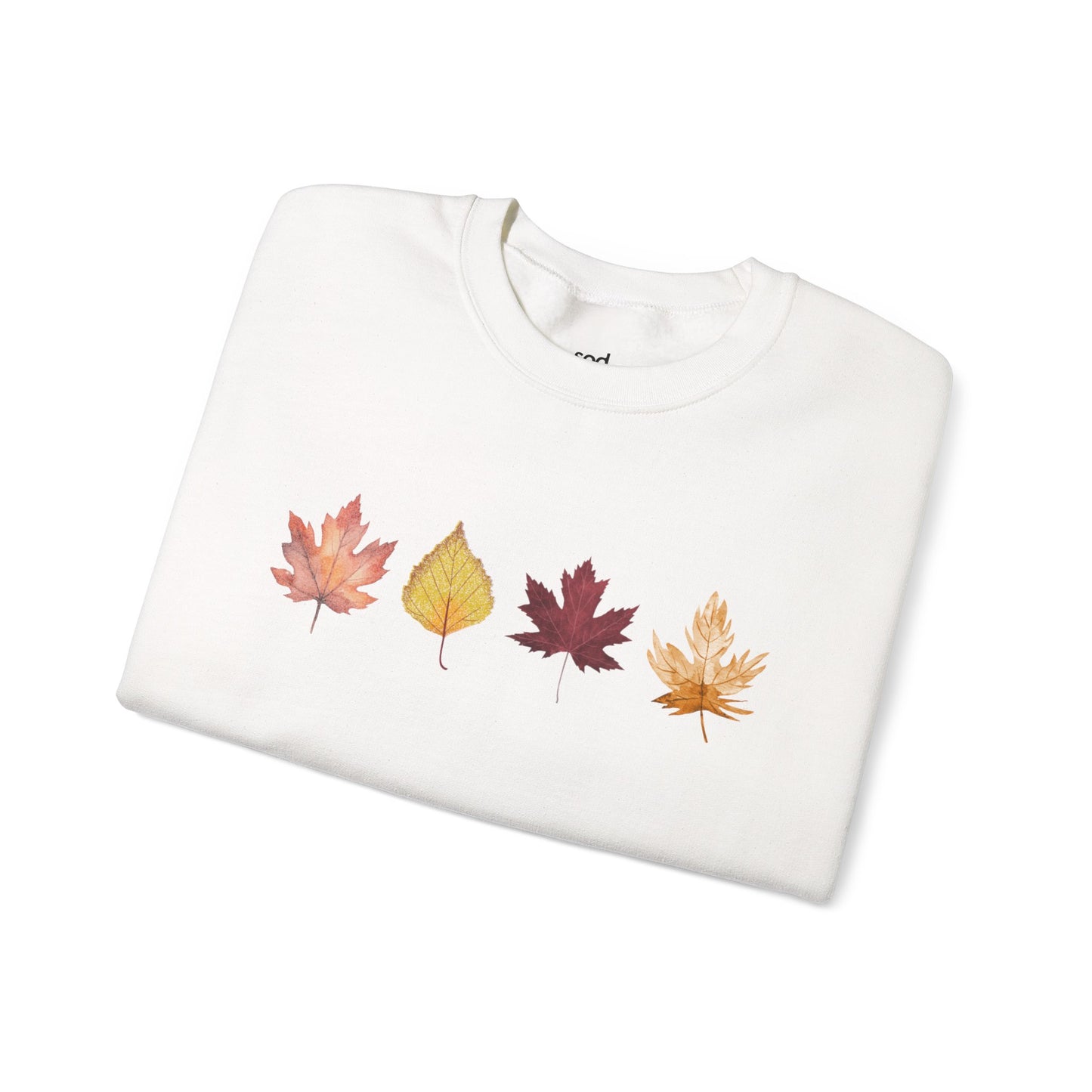 Women’s Fall Autumn Crewneck Sweatshirt – 4 Autumn Leaves
