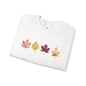 Women’s Fall Autumn Crewneck Sweatshirt – 4 Autumn Leaves