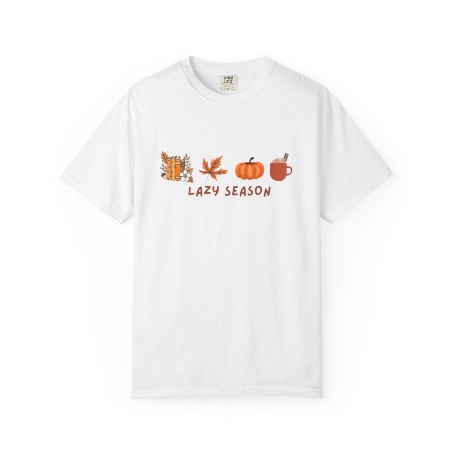 "Lazy Season" - Women's Cozy Season Shirt, Fall Gift, Autumn Leaf Shirt, Pumpkin Shirt