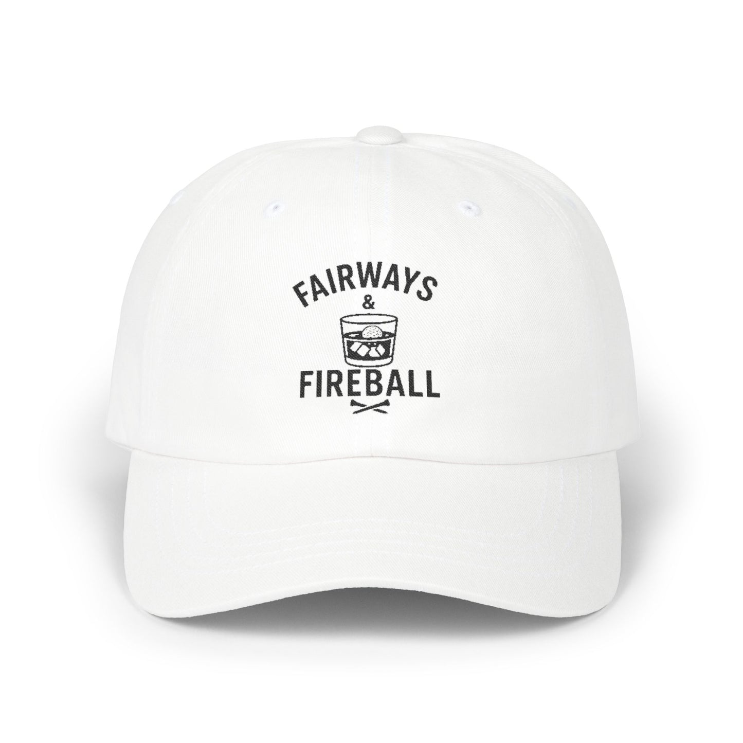 "Fairways & Fireball" Classic Golf Hat - Perfect for Golfers, Dads, Husbands, and More