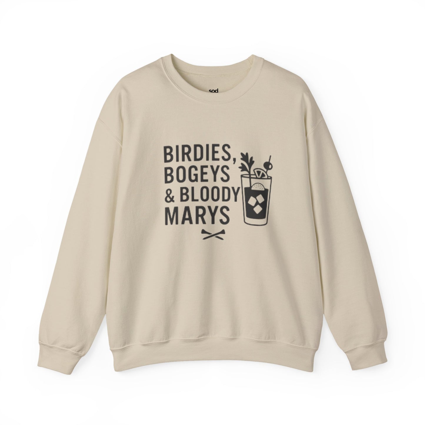 "Birdies, Bogeys & Bloody Marys" - Fun Golf Casual Unisex Crewneck Sweatshirt