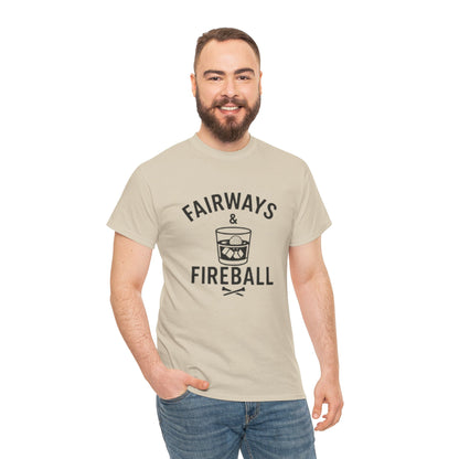 "Fairways & Fireball" - Men's Unisex Funny Golf Tee