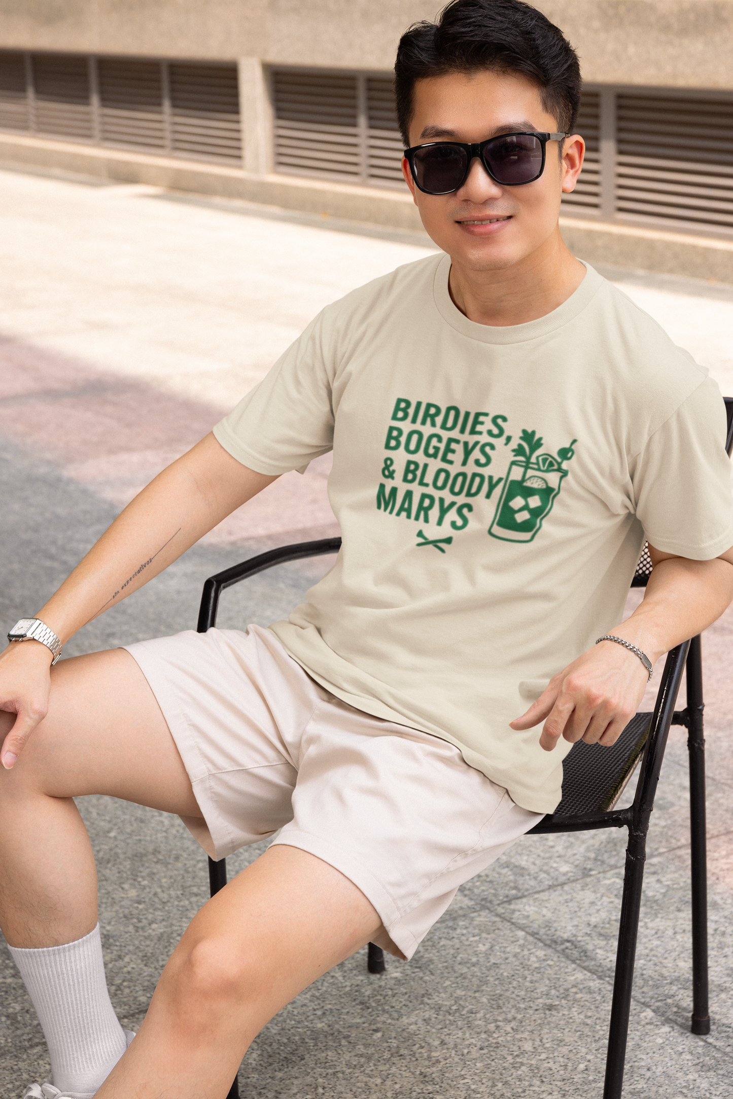 "Birdies, Bogeys & Bloody Marys" - Men's Fun Golf Unisex Tee