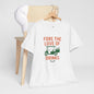 "Fore the Love of Drinks" - Fun Casual Golf Unisex Heavy Cotton Tee