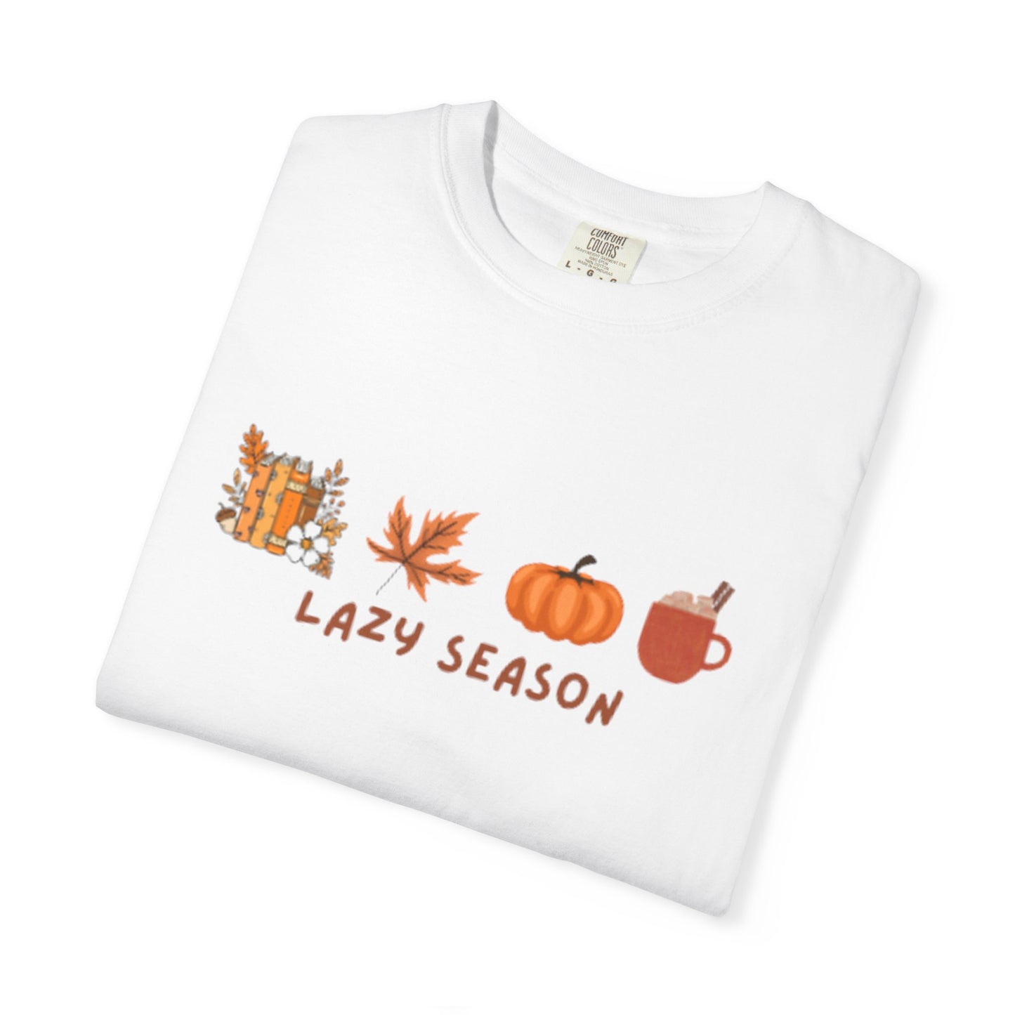 "Lazy Season" - Women's Cozy Season Shirt, Fall Gift, Autumn Leaf Shirt, Pumpkin Shirt