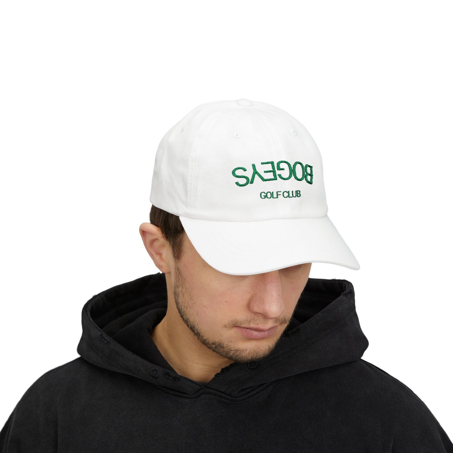 "Bogeys Golf Club" Golf Club Hat - Classic White Cap for Golfers, Casual Wear, Stylish