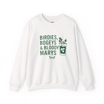 "Birdies, Bogeys & Bloody Marys" - Fun Golf Casual Unisex Crewneck Sweatshirt