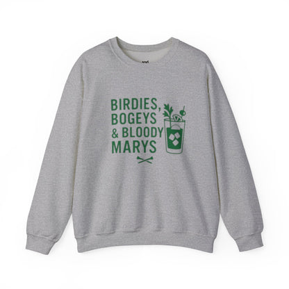 "Birdies, Bogeys & Bloody Marys" - Fun Golf Casual Unisex Crewneck Sweatshirt