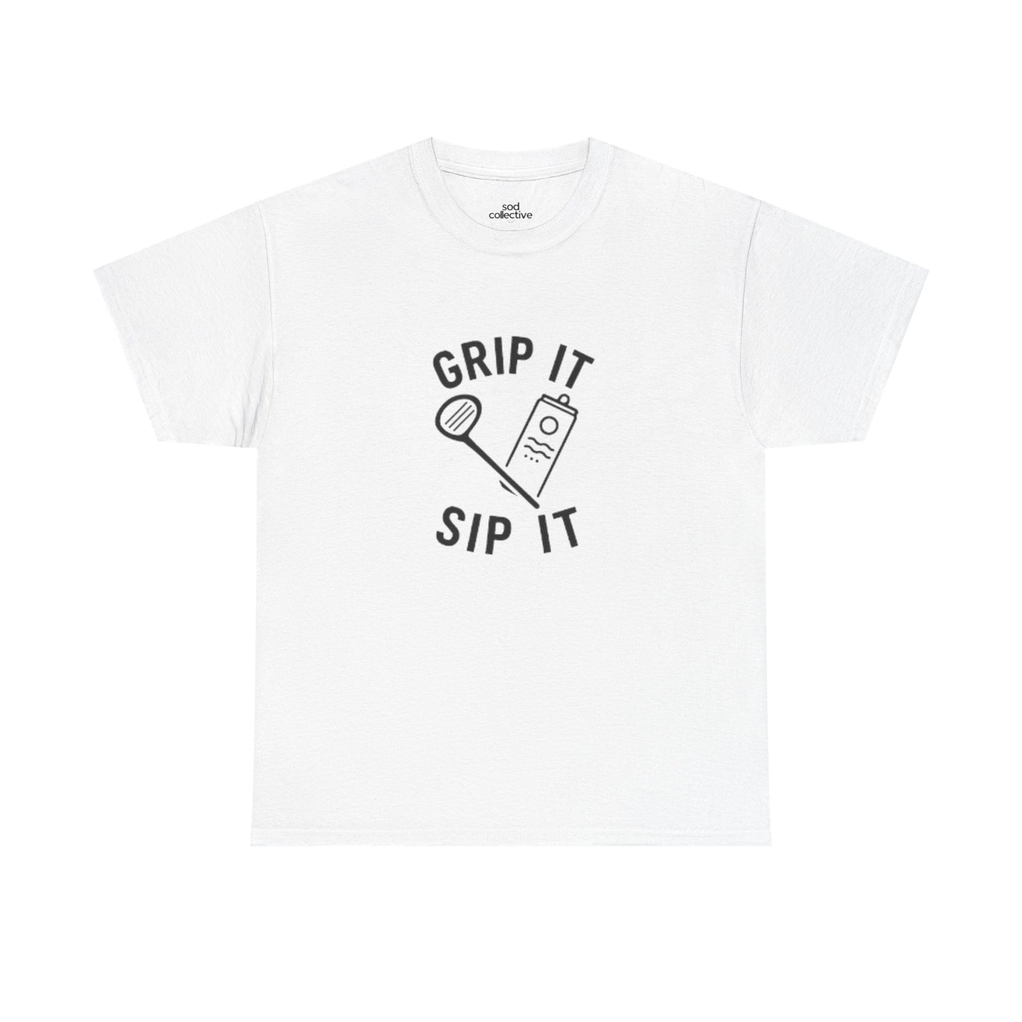 "Grip It Sip It" - Fun Golf Casual Vibe Unisex Tee