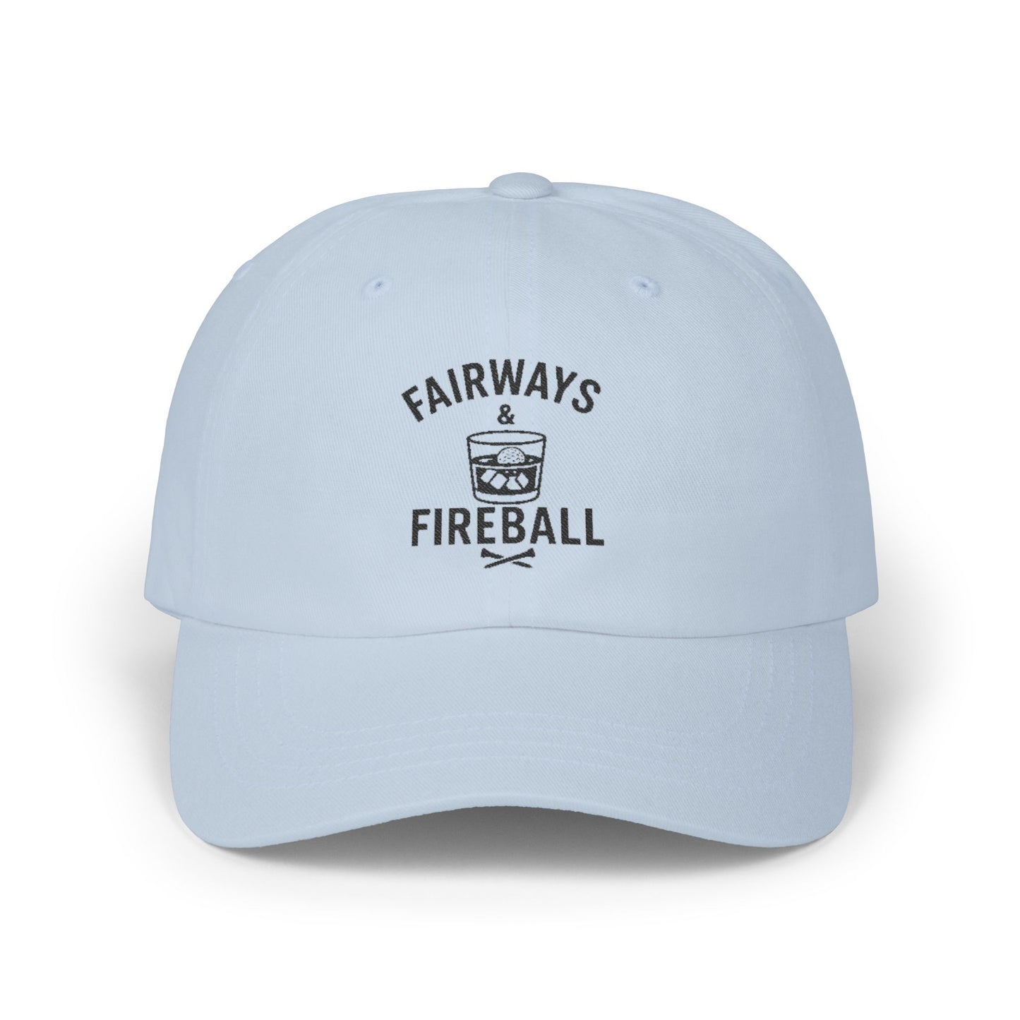 "Fairways & Fireball" Classic Golf Hat - Perfect for Golfers, Dads, Husbands, and More