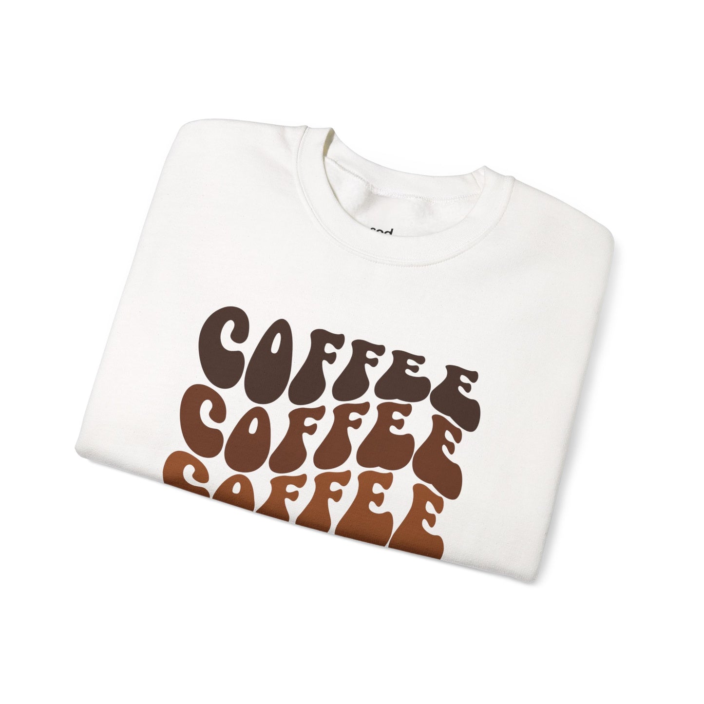 Coffee Coffee Coffee Crewneck Sweatshirt Cozy Style for Coffee Lovers