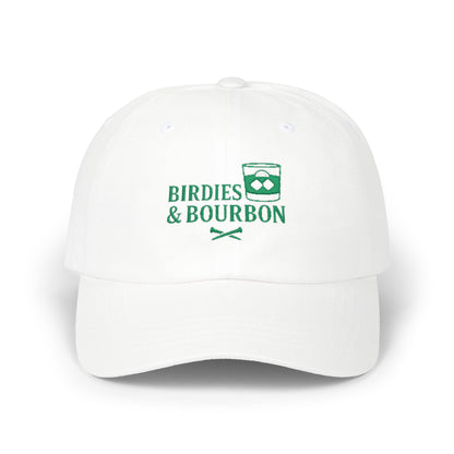 "Birdies & Bourbon" Classic Casual Golf Hat - Stylish Golf Cap Perfect for Golfers, Dads, Husbands, and More